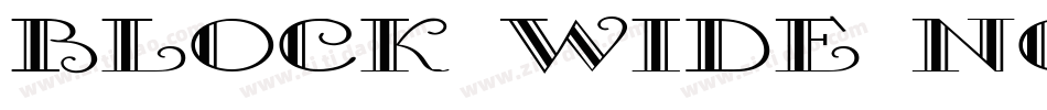 Block Wide Normal字体转换
